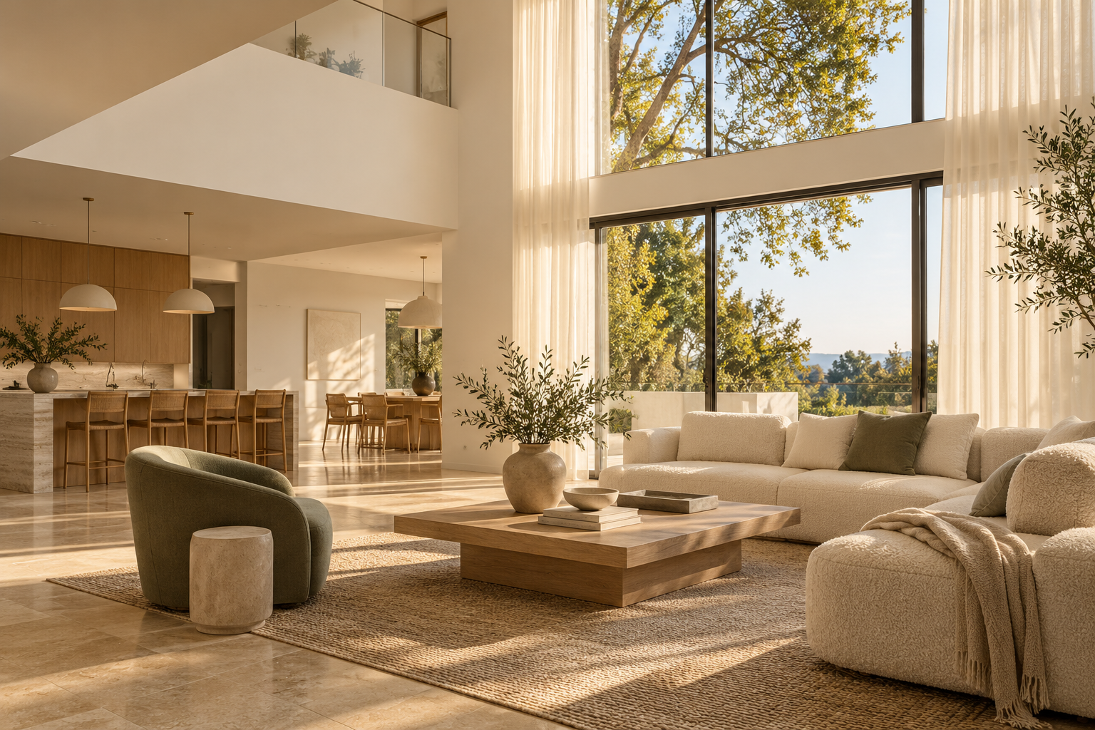 Sunlit living room used in a concept website